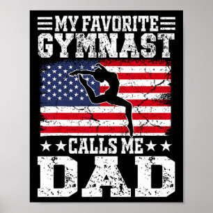 Poster Meu Ginasta Favorito Me Chama De Pai Bandeira Dos