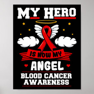 Poster Meu Herói Agora É Meu Anjo Câncer de Sangue Nuvens