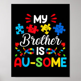 Poster Meu Irmão É In-crível Conscientização do Autismo I