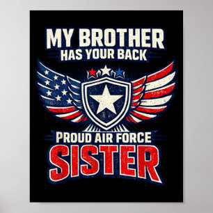 Poster Meu irmão tem sua irmã da força aérea orgulhosa at