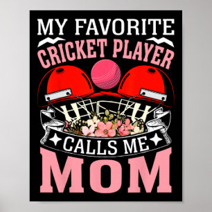 Poster Meu jogador de críquete favorito me chama de mãe d