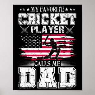 Poster Meu jogador de críquete favorito me chama de pai D
