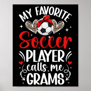 Poster Meu jogador de futebol favorito Gramas de futebol