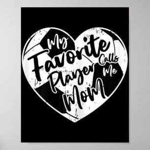Poster Meu Jogador Favorito Me Chama de Mamãe Coração de 