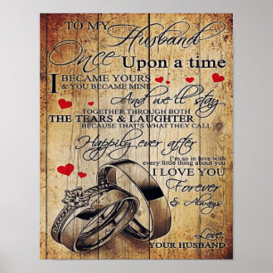 Poster Meu Marido - Letra Presente Carta Para Ele
