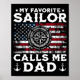 Poster Meu marinheiro favorito me chama de pai - pai orgu
