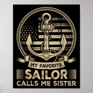 Poster Meu Marinheiro Favorito Me Chama Irmã Marinheiro (