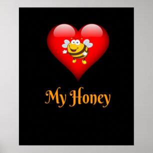 Poster Meu Mel Salve O Presente Das Abelhas