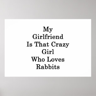 Poster Meu namorada é essa menina louca que ama coelhos