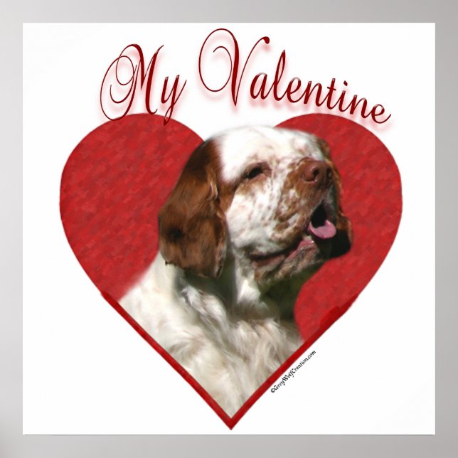 Póster Meu Namorados Clumber Spaniel (Frente)