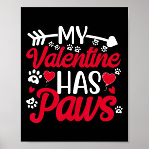 Poster Meu Namorados Tem Patas Engraçadas Cachorro De Gat