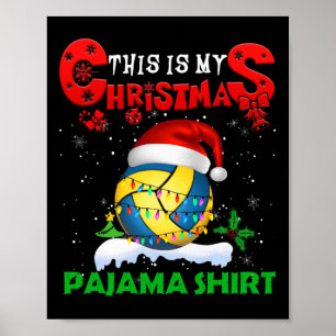 Poster Meu Natal Pajama Cute Xmas Lights Papais noeis Vol