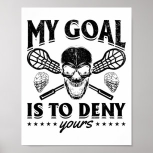 Poster Meu Objetivo É Negar O Seu - Jogador Engraçado De