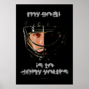 Póster Meu objetivo (Goalie do hóquei)