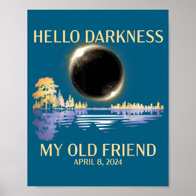 Poster Meu Olá Escuridão Velho Amigo Solar (Frente)