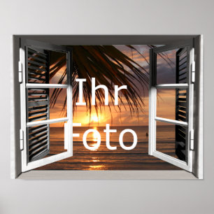 Poster Meu olhar de janela Querformat