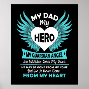 Poster Meu Pai - Meu Herói Meu Anjo Guardião Ele Vê