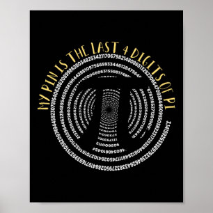 Poster Meu Pino É Os Últimos 4 Dígitos Do Pi I Pi Day