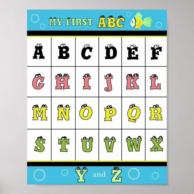 Poster Meu Primeiro ABC Peixe Dourado  (Frente)