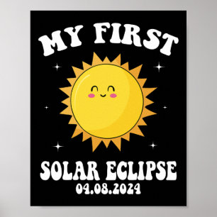Poster Meu Primeiro Eclipse Solar Total 8 De Abril Para C