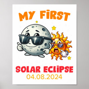 Poster Meu Primeiro Eclipse Solar Total Abril 8 2024 Todd