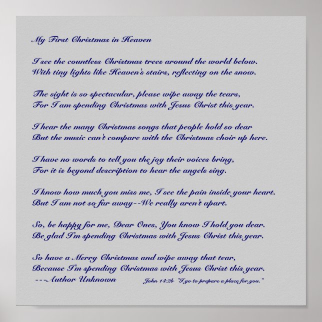 Póster Meu Primeiro Natal no Céu (Frente)