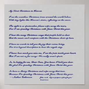 Poster Meu Primeiro Natal no Céu