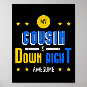 Poster Meu Primo Está Abaixo Da Síndrome Abaixo