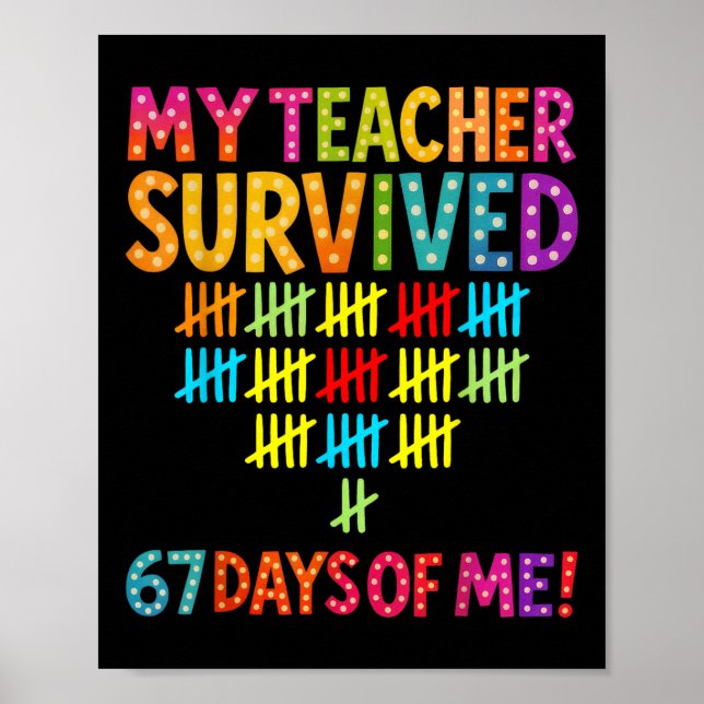 Poster Meu Professor Sobreviveu 67 Dias De Mim Six Seven  (Frente)