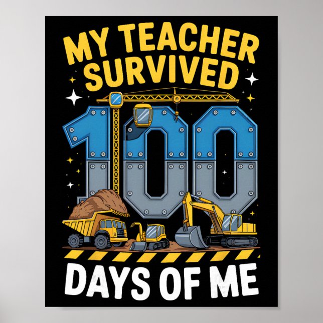 Poster Meu Professor Sobreviveu a 100 Dias do Meu Veículo (Frente)