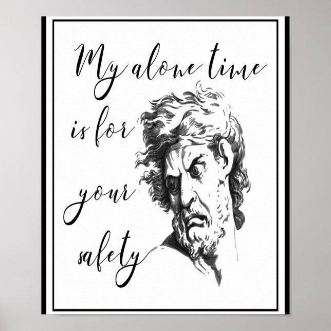Póster Meu tempo sozinho é para sua segurança (Frente)