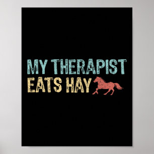 Poster Meu Terapista Come Hay Vintage Horseback Widing Wo
