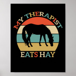 Poster Meu Terapista Come Hay Vintage Horseback Widing Wo