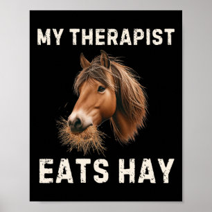 Poster Meu Terapista Come Horrível Cavalo Engraçado, Cava