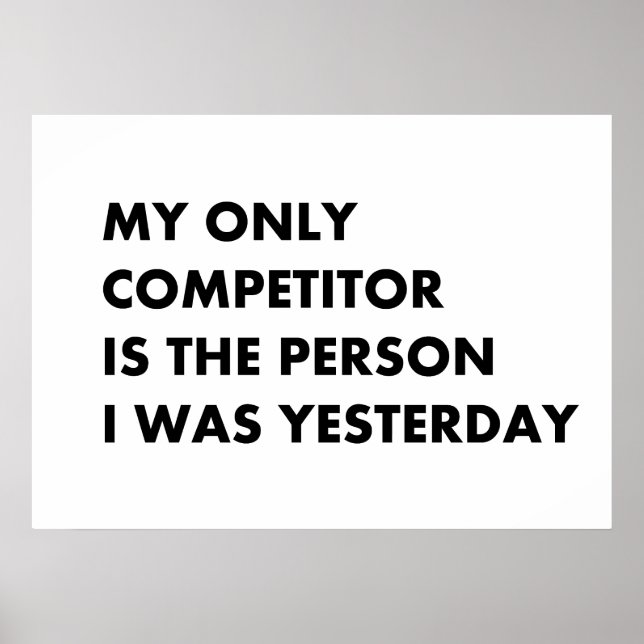 Poster Meu único concorrente (Frente)