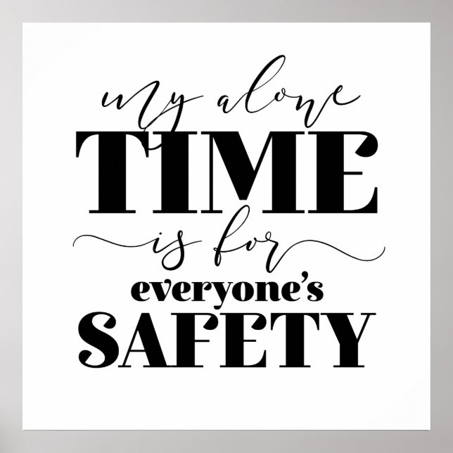 Poster Meu único tempo é para a segurança de todos (Frente)
