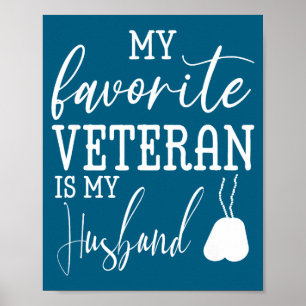 Poster Meu veterano favorito meu marido marido militar ar