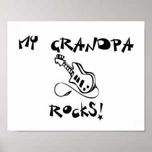 Póster Meu vovô balança a guitarra