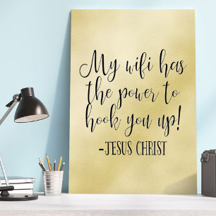 Poster Meu WiFi tem o poder do Cristo Jesus