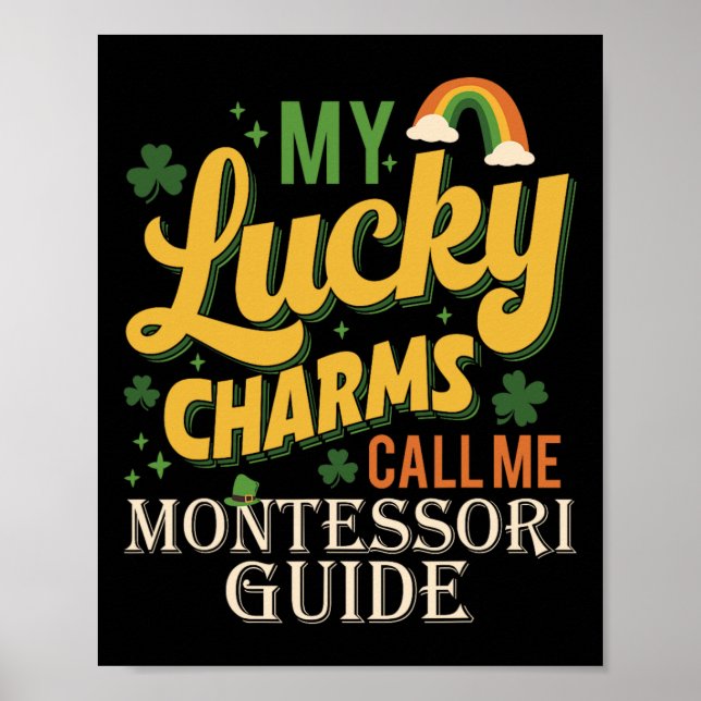 Poster Meus Charms da Sorte Me Chamam Guia Montessori Dia (Frente)