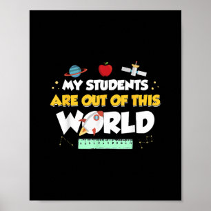 Poster Meus Estudantes Estão Fora Deste Professor Espacia