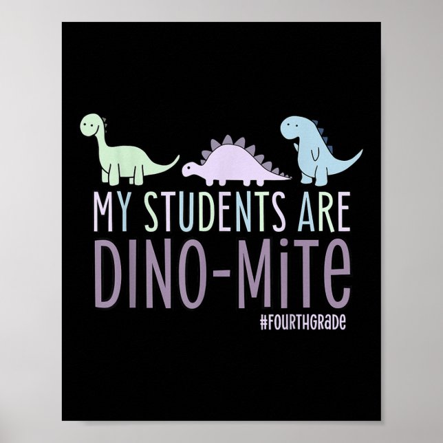 Poster Meus Estudantes São Professores Dino-Mite Do 4º Ci (Frente)