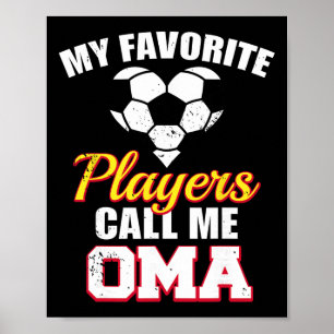 Poster Meus Jogadores Favoritos Me Chamam de Oma Divertid