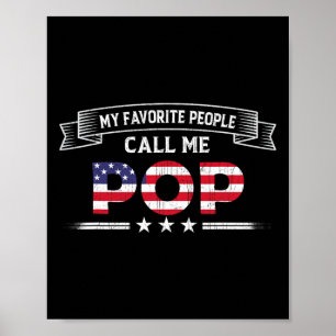 Poster Meus Pessoas Favoritas Me Chamam de Pop Dia dos Pa