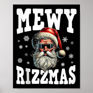 Poster Mewy Rizzmas Crianças Adolescentes Engraçados Feli