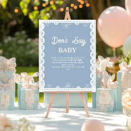 Poster Mexica talavera não diz sinal de chá de fraldas