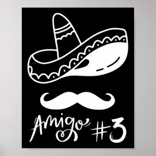 Poster Mexicano Amigo #3 Correspondendo Cinco De Mayo - H