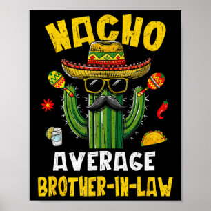 Poster Mexicano Cinco de Mayo Nacho Média Irmão-de-Direit