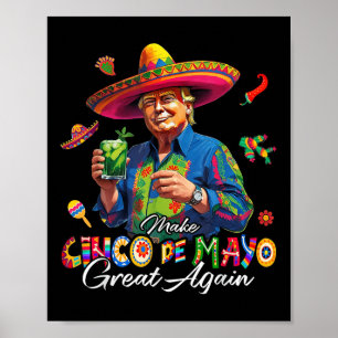 Poster Mexicano Faça Cinco De Maio Grande Novamente Engra