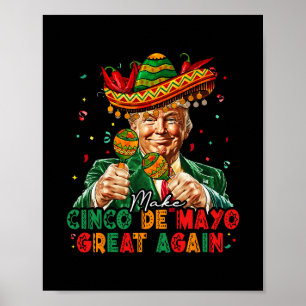 Poster Mexicano Faça Cinco De Maio Grande Novamente Engra